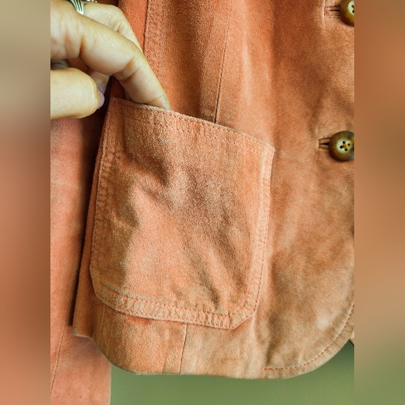 Vintage Charter Club Suede Blazer – Blush Rose Pink - Picture 4 of 9